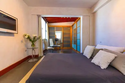 Cama o camas de una habitación en Las Palmas Penthouse