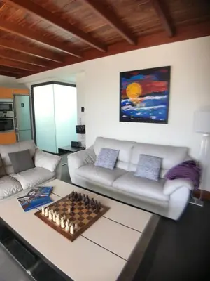 Zona de estar de Las Palmas Penthouse