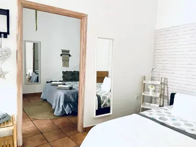 Cama o camas de una habitación en CASA ISABEL CENTRO Histórico