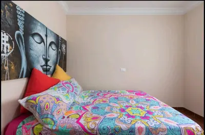 Cama o camas de una habitación en Sky House