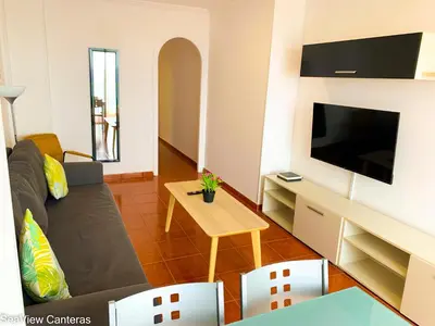 Una televisión o centro de entretenimiento en Seaview Canteras