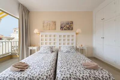 Cama o camas de una habitación en Casa Mencey