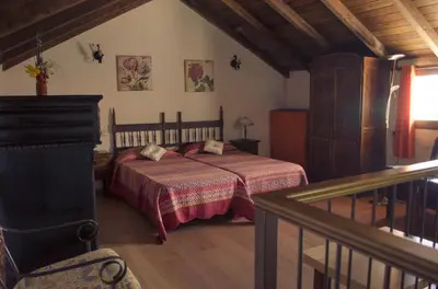 Cama o camas de una habitación en Vivelorural Casa Tunte 2, BBQ y terraza
