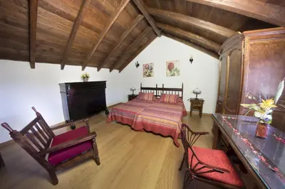 Cama o camas de una habitación en Vivelorural casa Tunte 3, BBQ y terraza