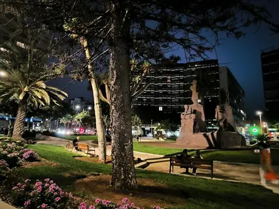 Jardín al aire libre en Olof Apartment