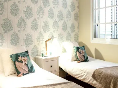 Cama o camas de una habitación en Duplex Meloneras 3 dormitorios piscina y parking