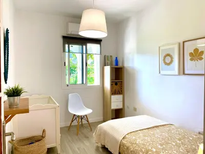 Cama o camas de una habitación en Cottage Gran Canaria completely renovated with Jacuzzi