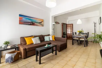 Zona de estar de Apartment Las Canteras Beach