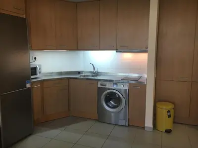 Una cocina o zona de cocina en En plena playa de Las Canteras