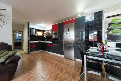 Una cocina o zona de cocina en Las Salinas House