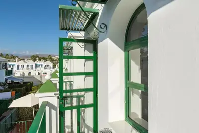 Un balcón o terraza de Bungalow DUNA FLOR VERDE Maspalomas