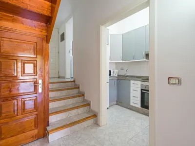 Una cocina o zona de cocina en Bungalows Caribe