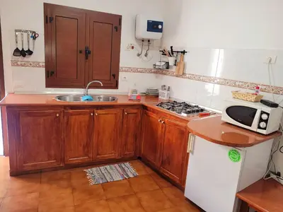 Una cocina o zona de cocina en Alojamientos Nicasio