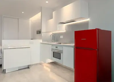 Una cocina o zona de cocina en Frontline with Blue Views