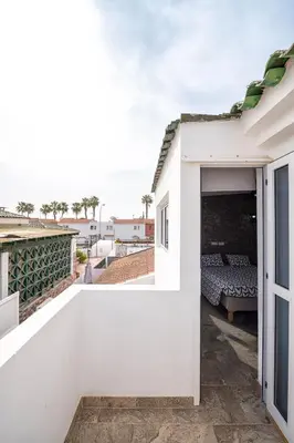 Un balcón o terraza de Paradisíaco Bungalow en Sonnenland