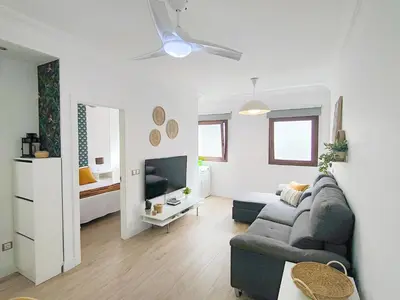 Zona de estar de Almeida Deluxe - 200 metres from Las Canteras beach