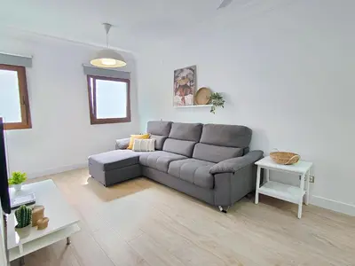 Zona de estar de Almeida Deluxe - 200 metres from Las Canteras beach