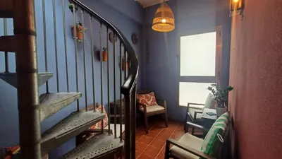 Zona de estar de Modern house with 2 bedrooms near the beach