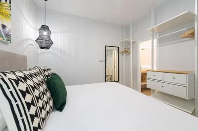 Cama o camas de una habitación en City, Sun and Living