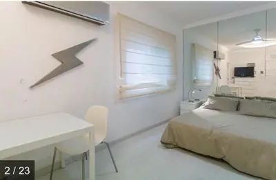 Cama o camas de una habitación en Apartamentos Syria Las Canteras
