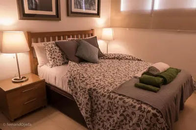 Cama o camas de una habitación en First Line Seaside