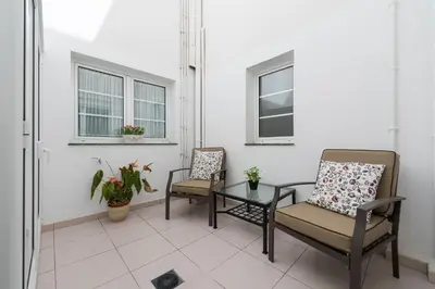 Zona de estar de Sunny Sky Apartment