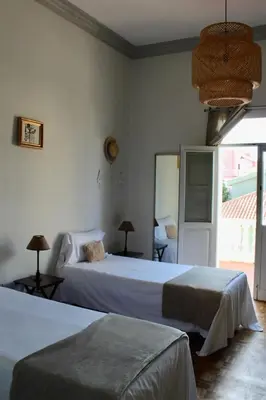 Cama o camas de una habitación en Ciudad Jardín Marina