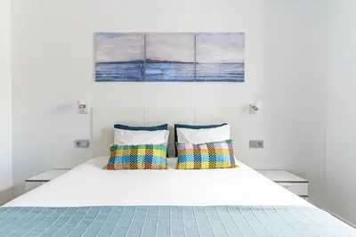 Cama o camas de una habitación en Casa Boissier Ciudad Jardín