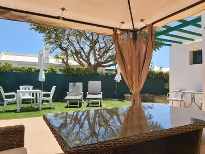 Un patio o zona al aire libre en Aloha Maspalomas - Wonderful private terrace