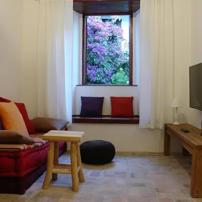 Una televisión o centro de entretenimiento en Casa Rural Palomar - Men Only