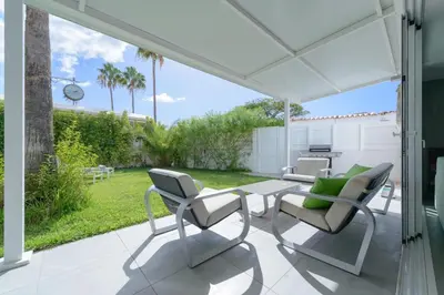 Jardín al aire libre en Villa Palmera