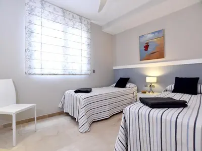 Cama o camas de una habitación en Las Barcas