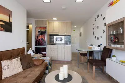 Una cocina o zona de cocina en Central and functional