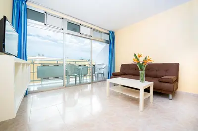 Zona de estar de Apartamentos Strelitzias