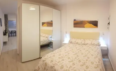 Cama o camas de una habitación en VV Canteras Sol y Playa