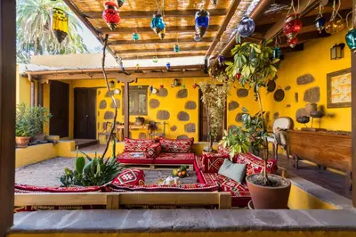 Zona de estar de Bohemian Hideaway Finca - 2 unique houses with shared pool
