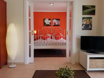 Cama o camas de una habitación en Paraiso Puerto de Mogan