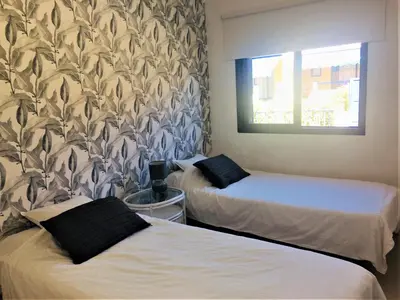 Cama o camas de una habitación en Bahia Meloneras Villa