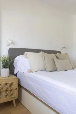 Cama o camas de una habitación en Apartamento Sunny Holidays