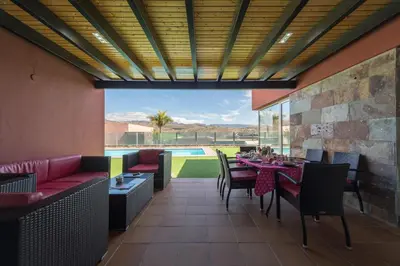 Zona de estar de Villa Paradise