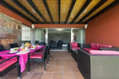 Zona de estar de Villa Paradise