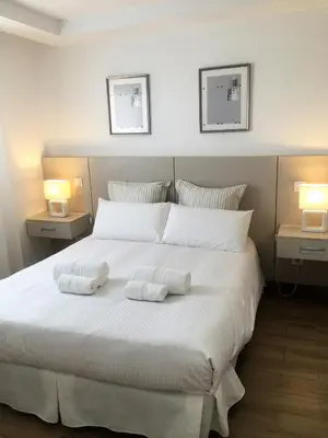 Cama o camas de una habitación en Bungalow ACK