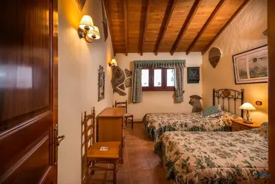 Cama o camas de una habitación en Finca Artemi Carretera Ayagaures