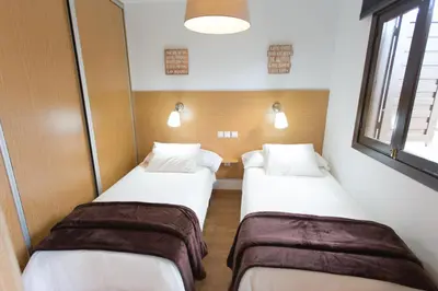 Cama o camas de una habitación en Palm Friendly Holiday Home