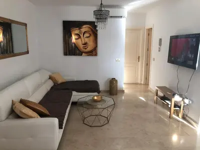 Zona de estar de Puerto Rico New 2 bedroom Apart