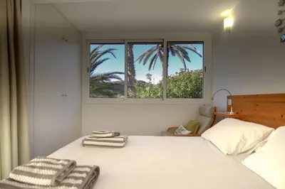 Cama o camas de una habitación en Magical Sea View Accommodation Gran Canaria