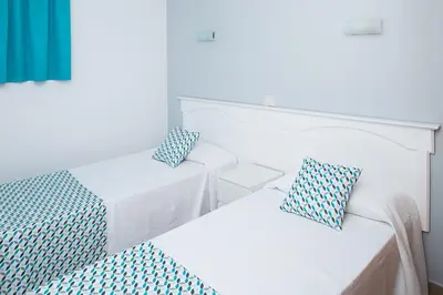 Cama o camas de una habitación en Montesol Atsol