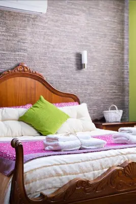 Cama o camas de una habitación en Casa Roque Aguayro