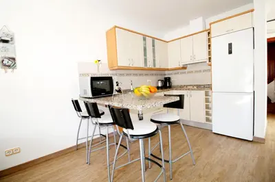 Una cocina o zona de cocina en Las Cascadas Puerto de Mogán II