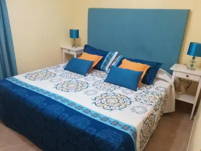 Cama o camas de una habitación en Las Olas Mar